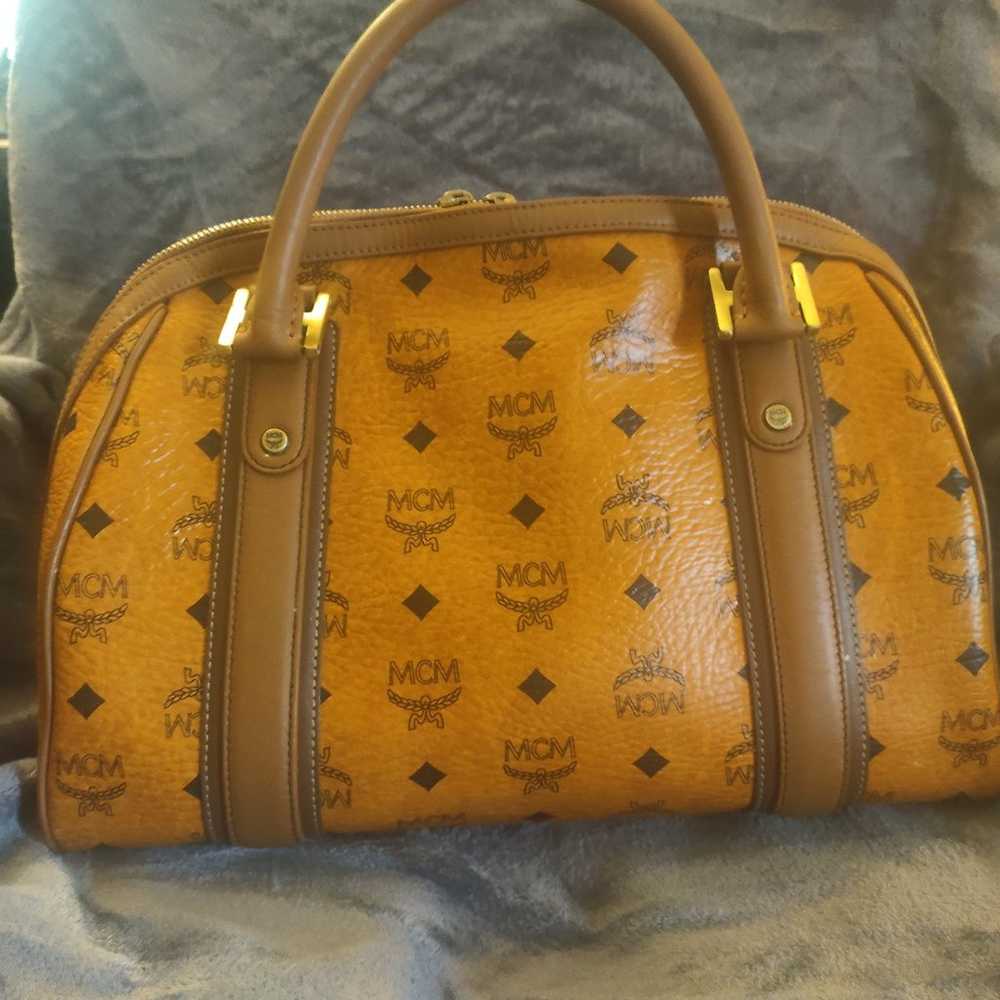 MCM vintage Boston bag preloved in good condition - image 1