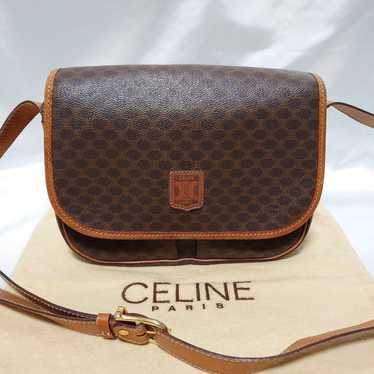 CELINE Macadam Pattern Shoulder Bag