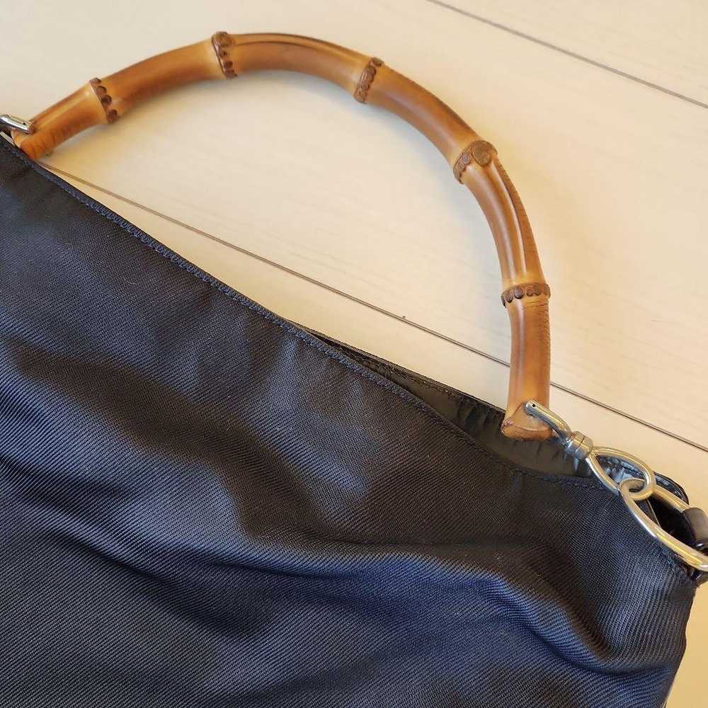 ‼️GUCCI Bamboo Handle Bag (Navy) - image 2