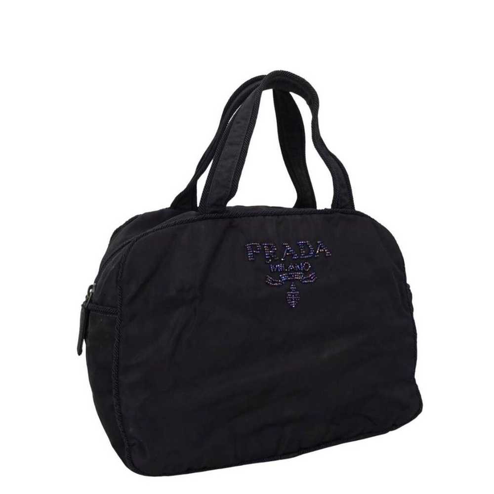 Authentic ■ Prada ■ Beaded Logo / Nylon Tote / Na… - image 1