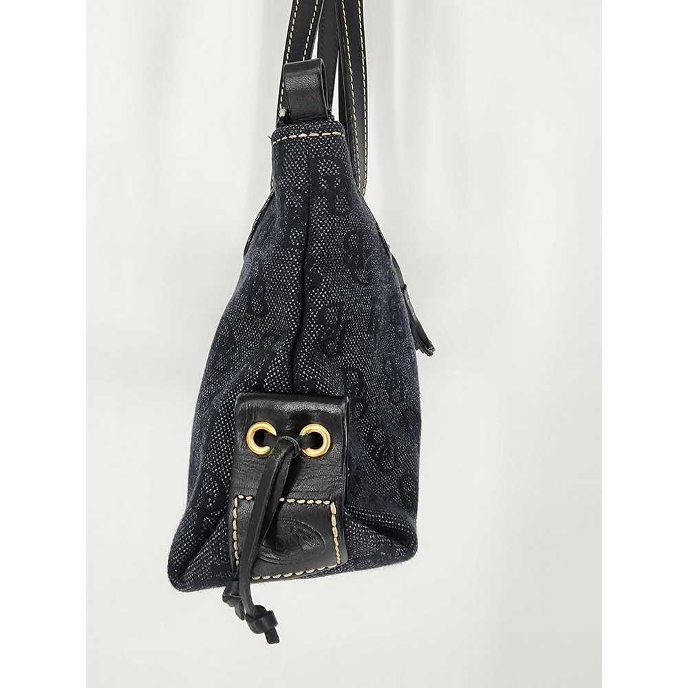 Vintage Dooney & Bourke Dark Wash Denim Shoulder … - image 4