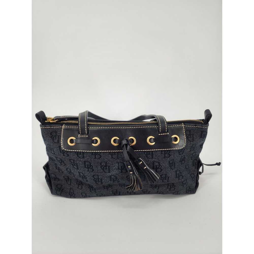 Vintage Dooney & Bourke Dark Wash Denim Shoulder … - image 6