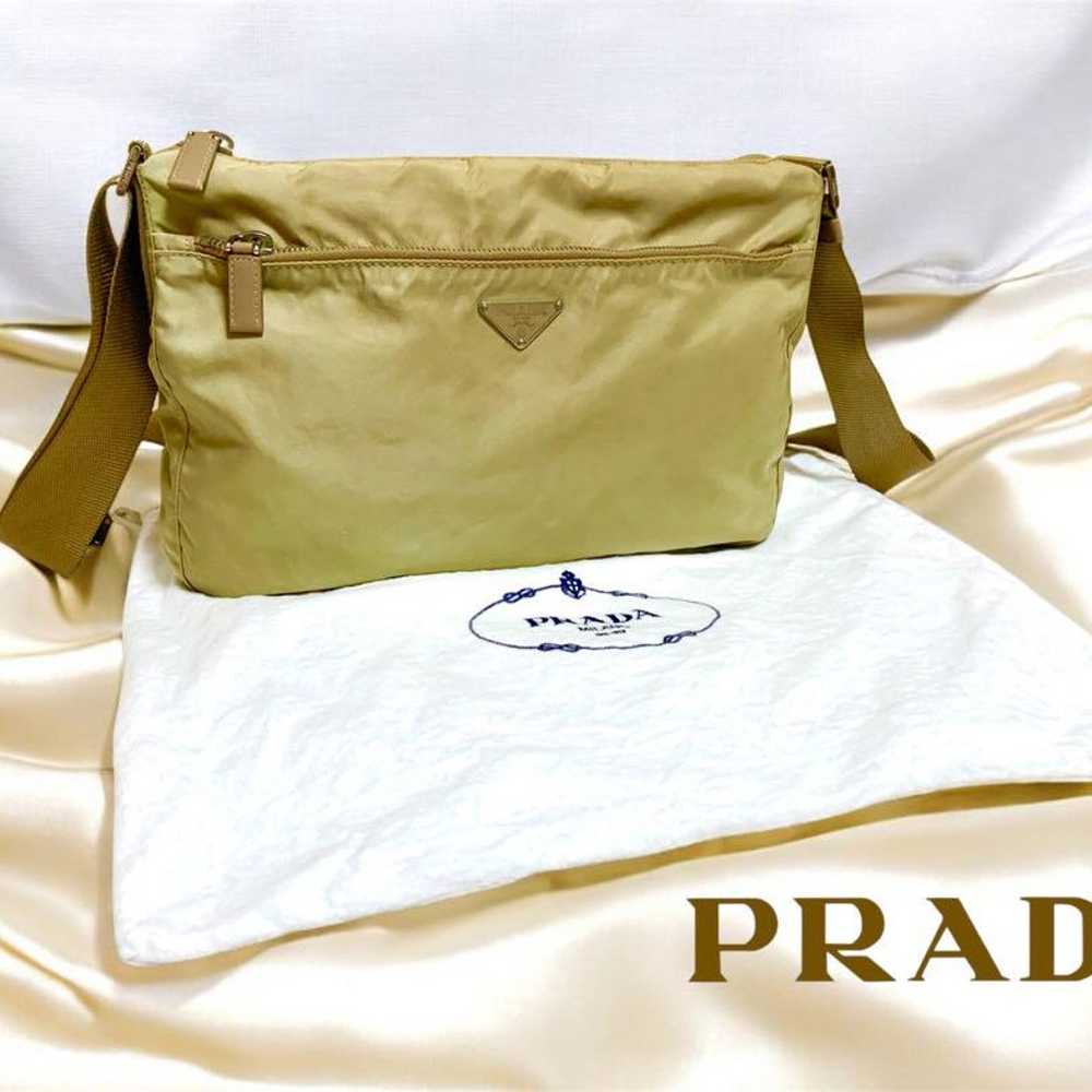 Prada Shoulder Bag Crossbody Beige Triangle Logo - image 1