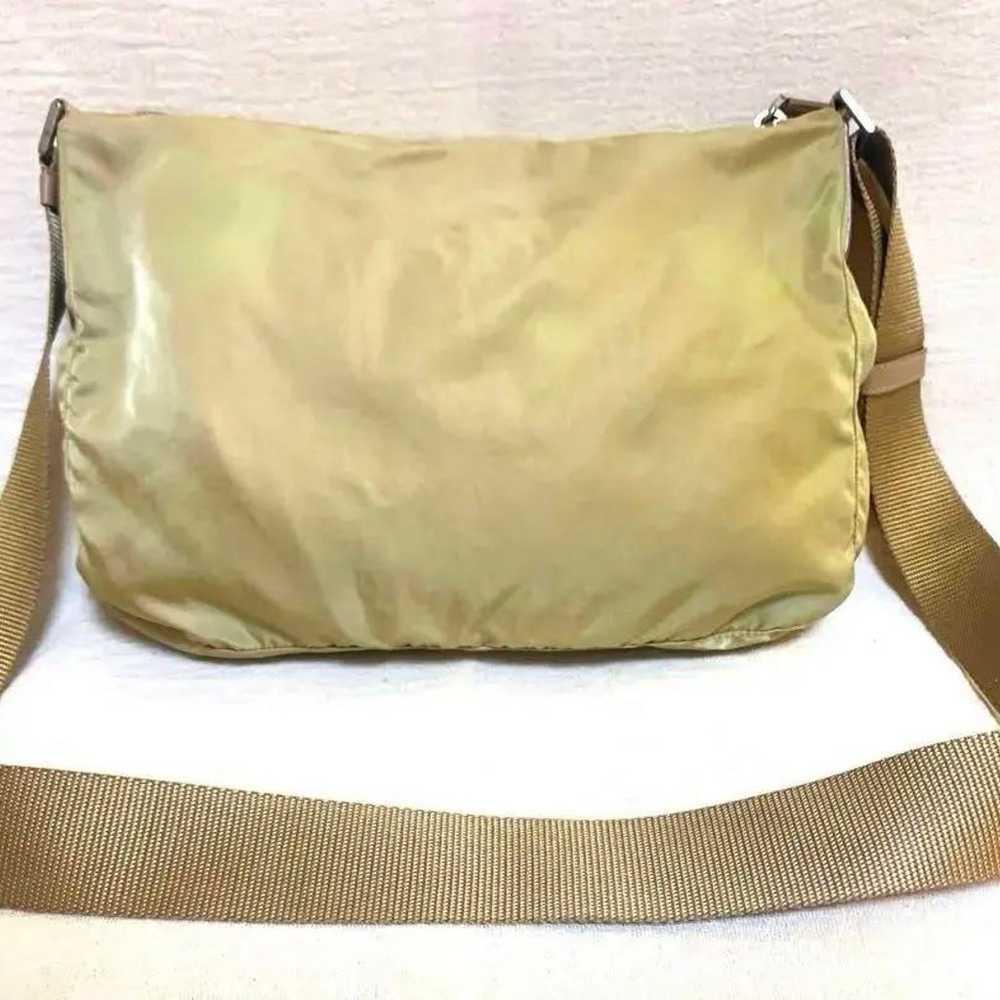 Prada Shoulder Bag Crossbody Beige Triangle Logo - image 2