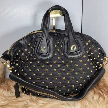 Givenchy studded nylon Nightingale Bag black - image 1