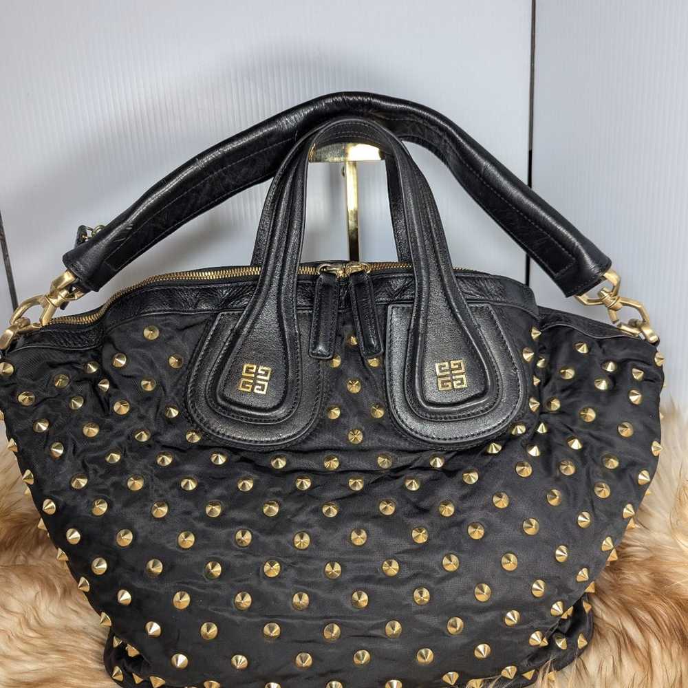 Givenchy studded nylon Nightingale Bag black - image 2