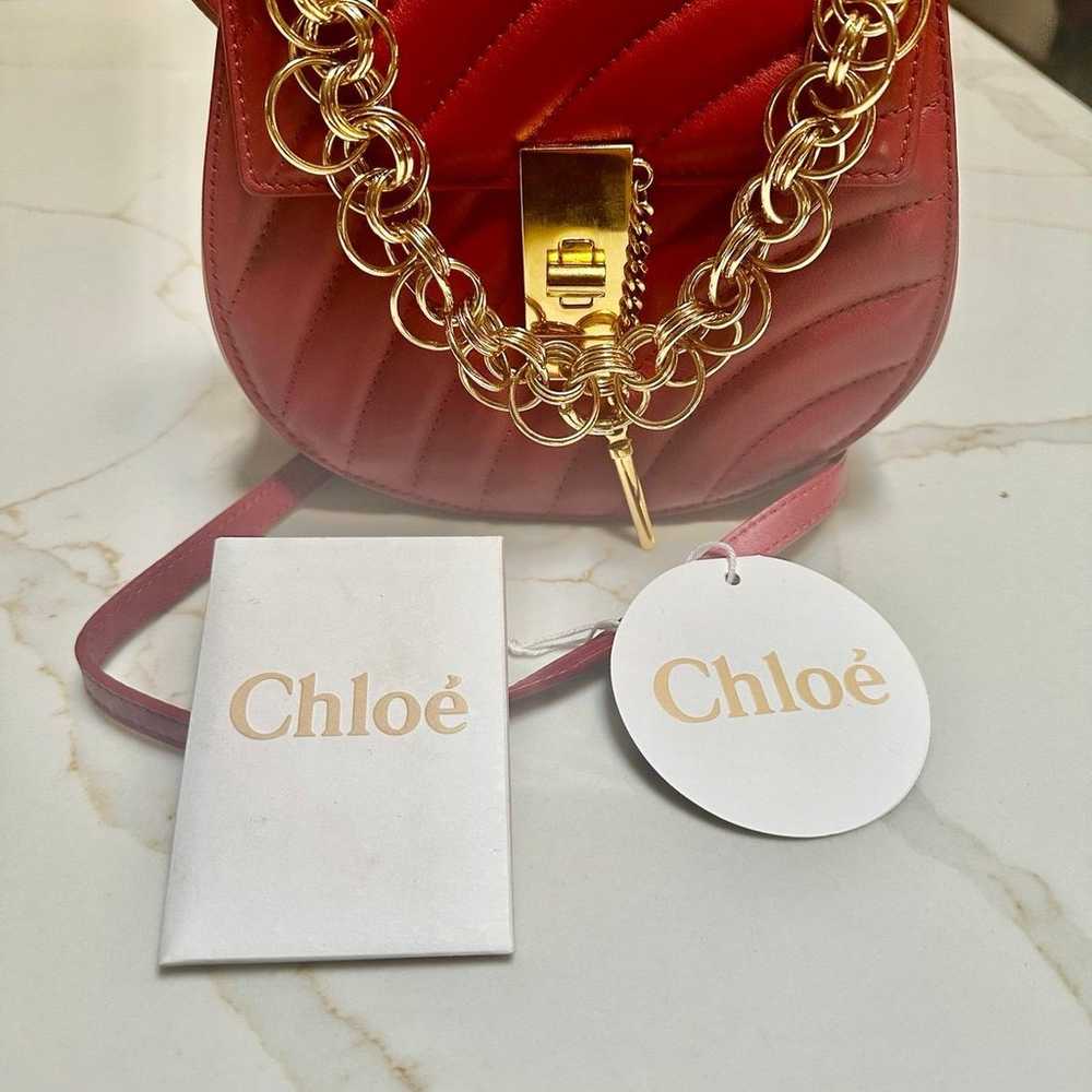 Chloe Bijou crossbody quilted leather red Nano - image 1