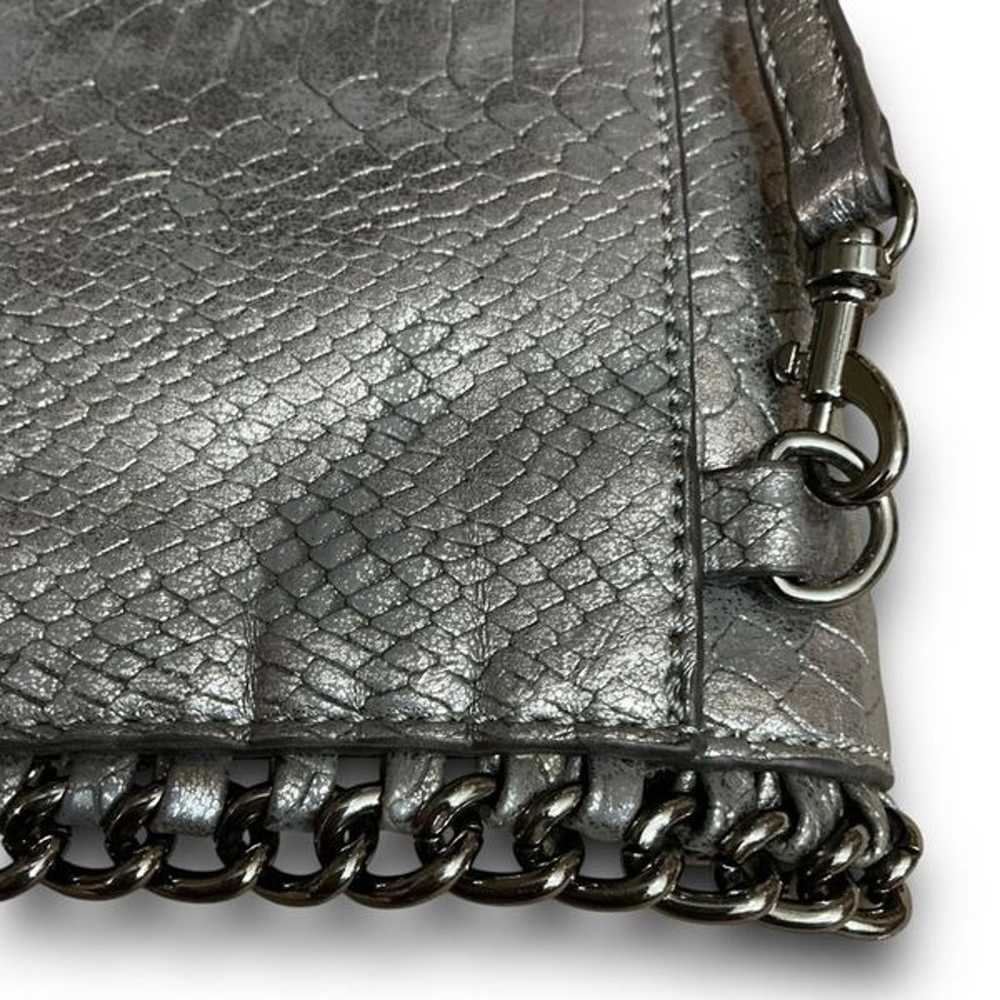 Y2K Vintage Guess Silver Faux Snakeskin Embossed … - image 10