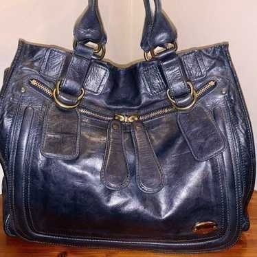 Chloe Large Navy “Bay” Bag Originally:$2499