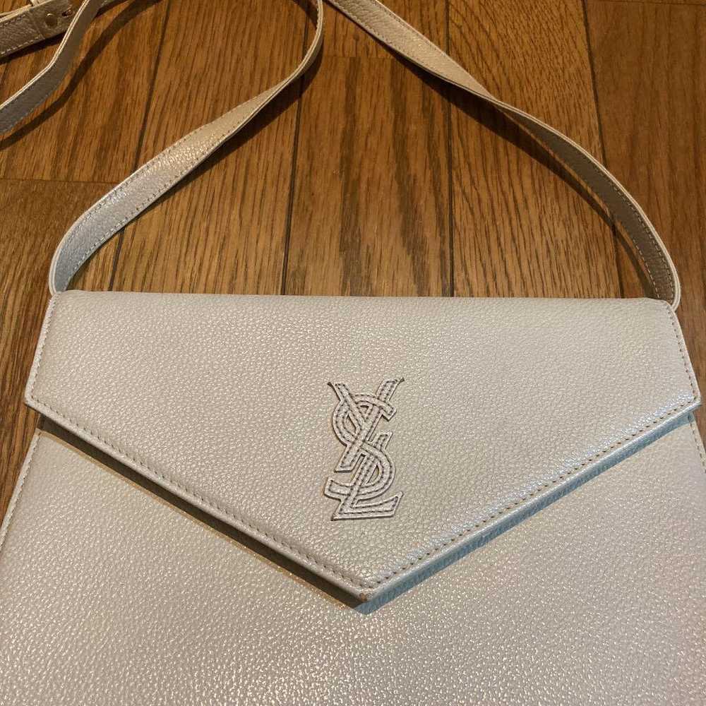 Yves Saint Laurent Shoulder Bag Handbag Off-White… - image 5