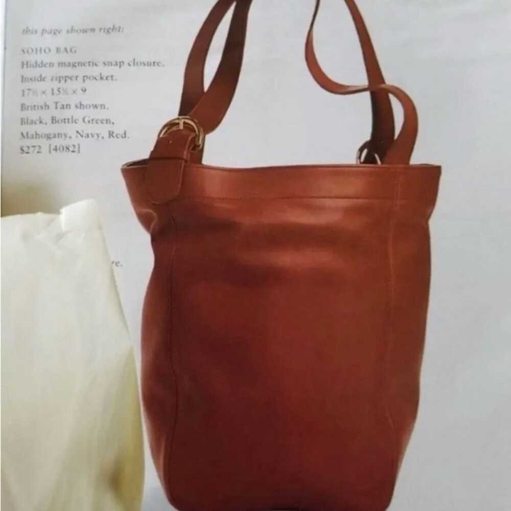 Rare! Coach vintage Soho Leather Red Tote 4082 - image 4