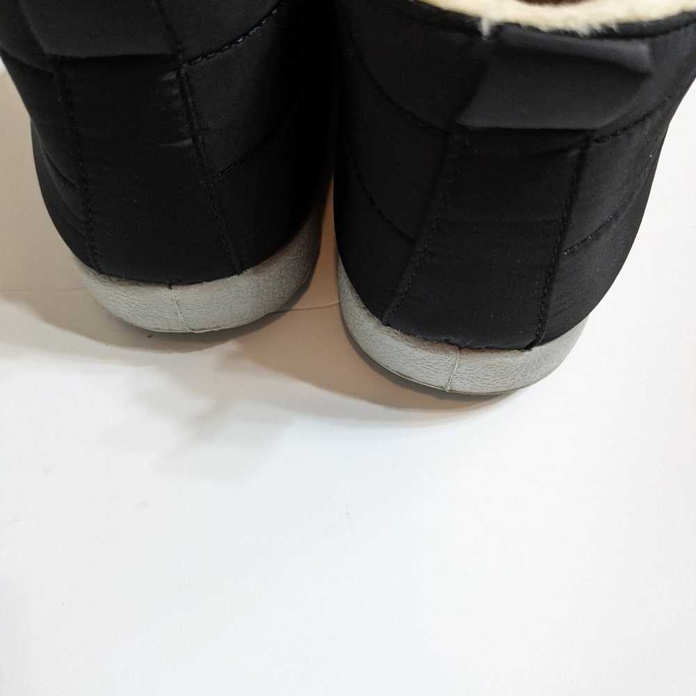 BN Faux Fur Fleece Lined Slip On Quilted Ankle Bo… - image 5