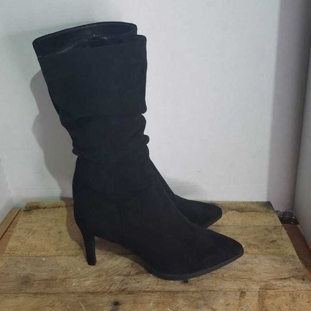 Dream pairs black slouchy pointed toe boots heele… - image 3