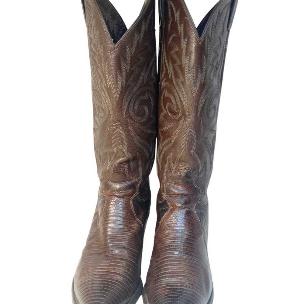 Justin L4788 Western Women's Cowboy Brown Iguana … - image 2