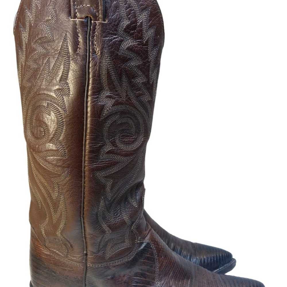 Justin L4788 Western Women's Cowboy Brown Iguana … - image 4