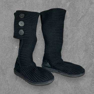 UGG Australia Classic Cardy Knit Button Boots