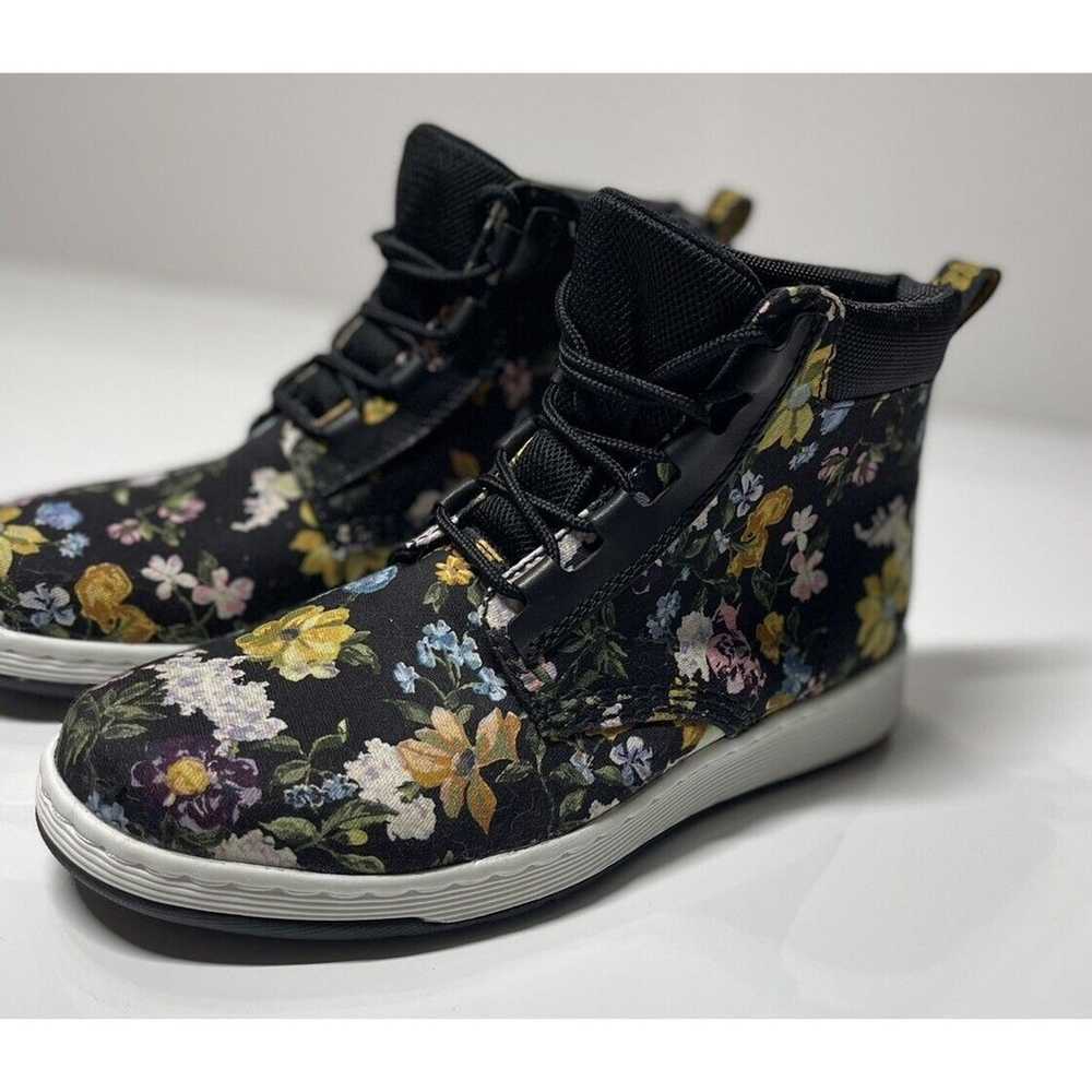 Dr Martens Floral/Black Canvas Sneaker Boots-Wome… - image 2