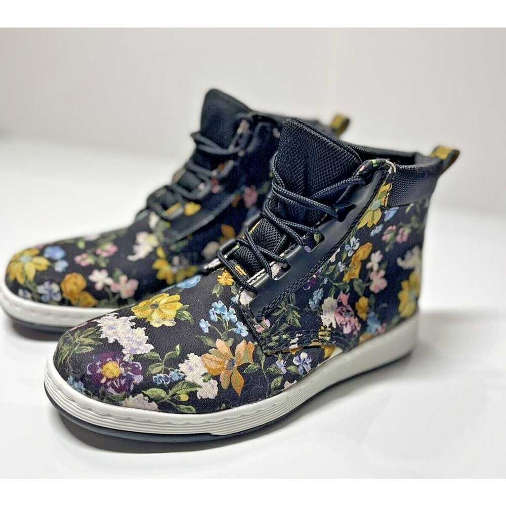 Dr Martens Floral/Black Canvas Sneaker Boots-Wome… - image 3