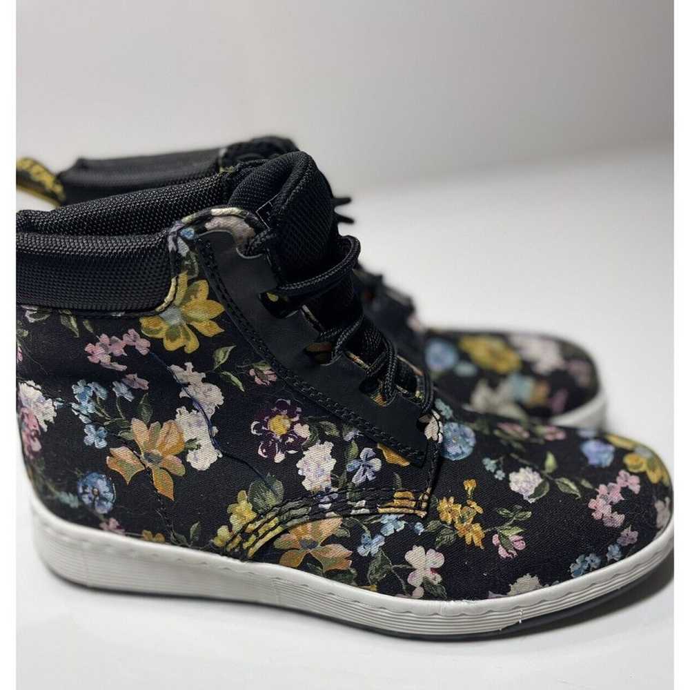 Dr Martens Floral/Black Canvas Sneaker Boots-Wome… - image 6