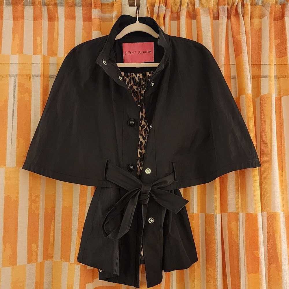 Betsey Johnson EUC Betsey Johnson Cape Coat - image 1