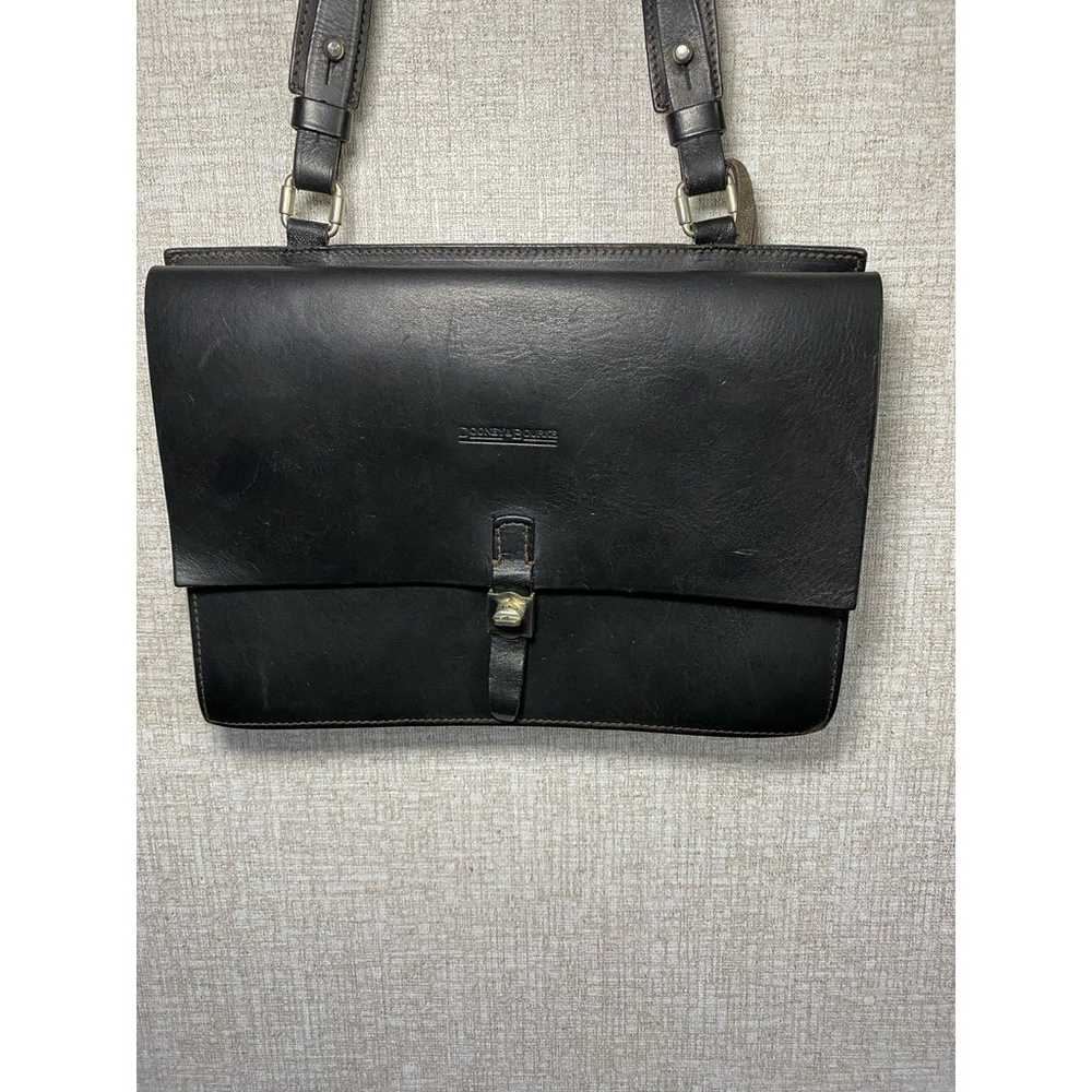 Vintage Dooney & Bourke Black Italian Leather Han… - image 2