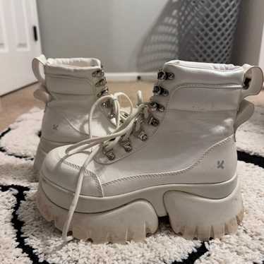 PLATFORM WHITE DOLLS KILL BOOTS - image 1