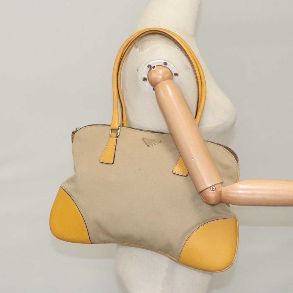 Prada Beige Canvas Handbag (Pre-Owned) - image 11