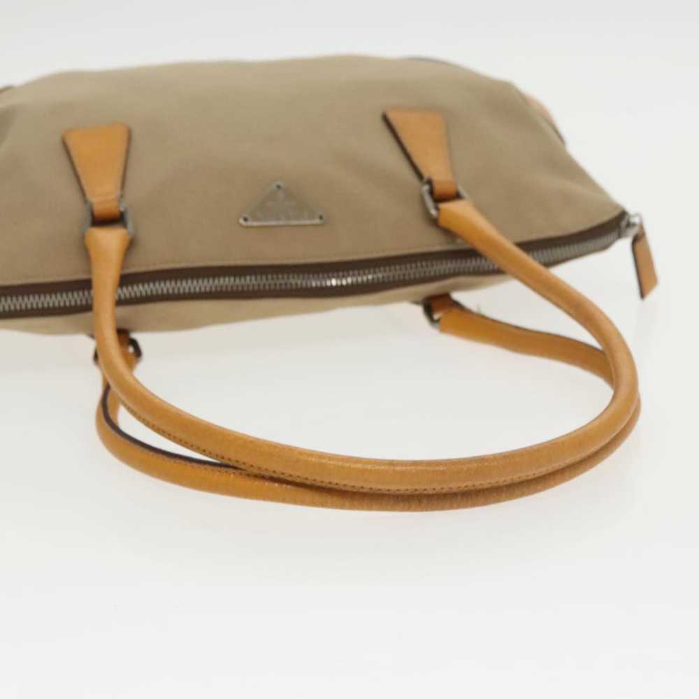 Prada Beige Canvas Handbag (Pre-Owned) - image 4