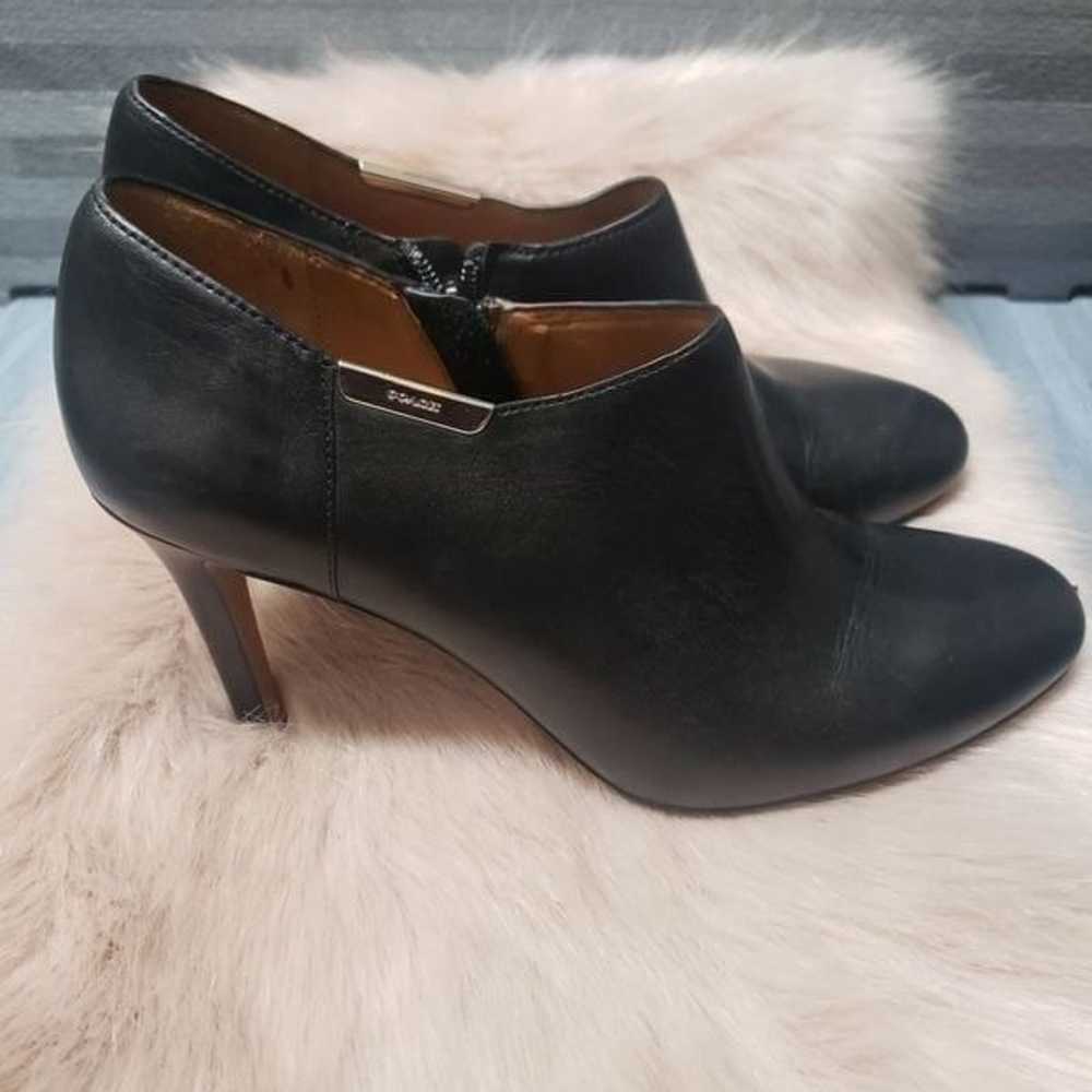 Coach Black Leather Senega Ankle Boots - image 1