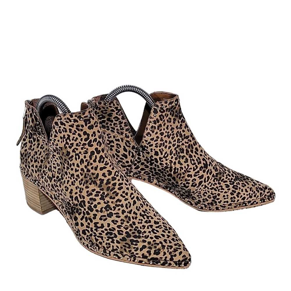 Dolce Vita Sonni Animal Print Leather Ankle Boots… - image 1