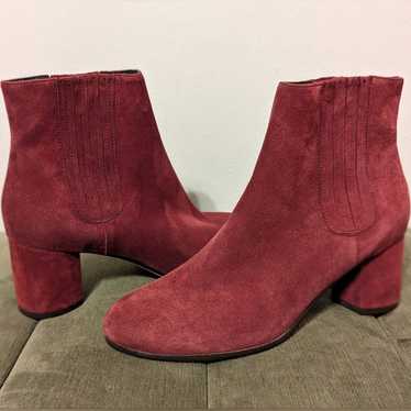 Joie Remmie Suede Leather Ankle Boot Heeled Booti… - image 1