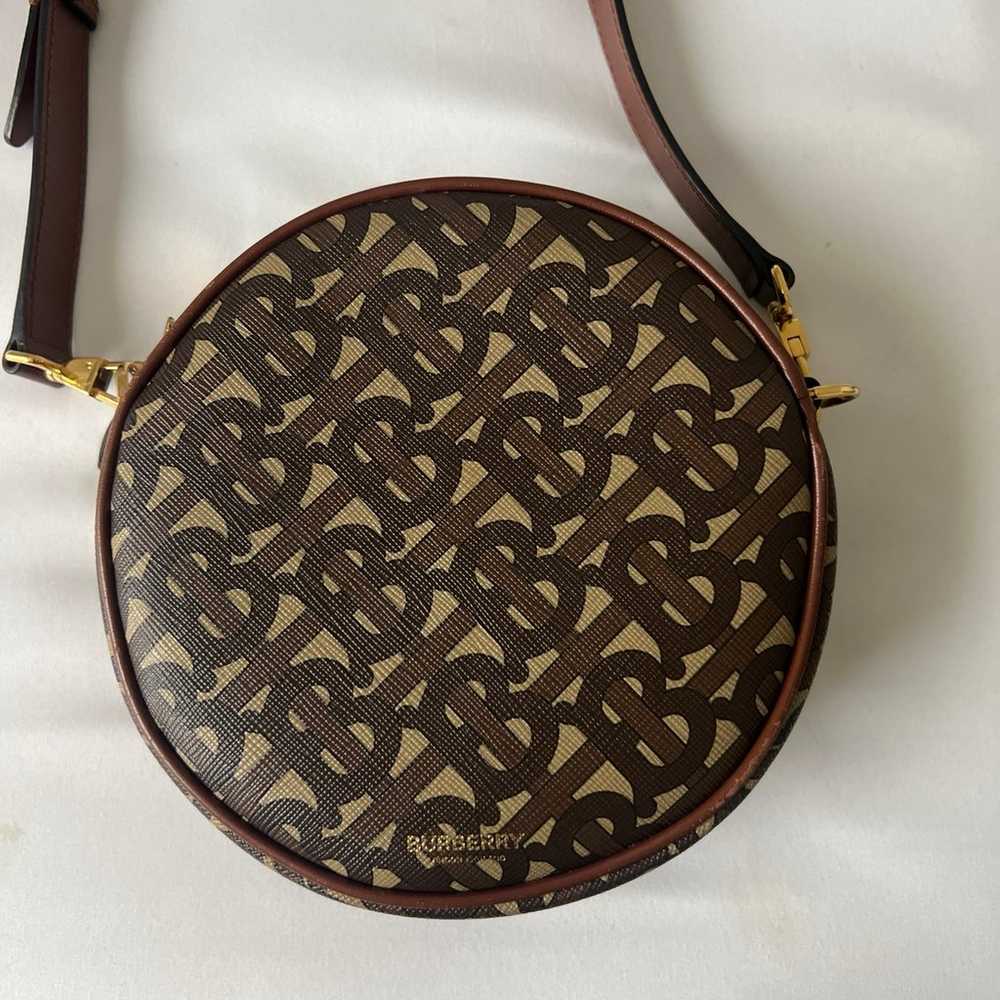 Burberry Brown E-Canvas Monogram Louise Bag - image 2