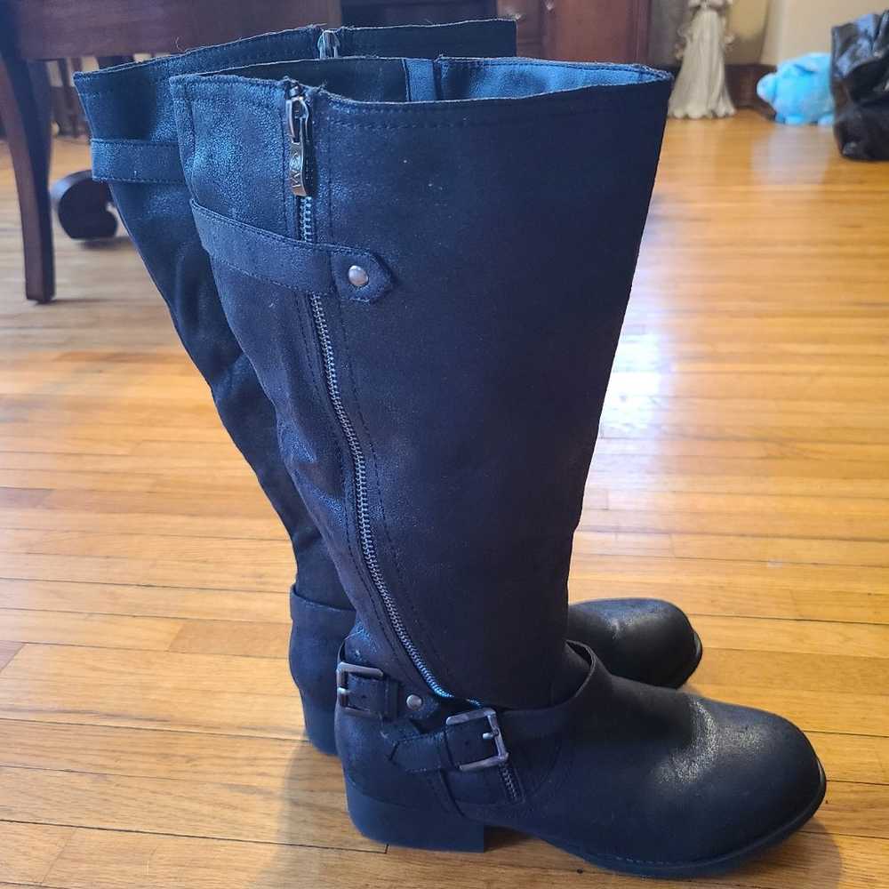 Chelse Moreland  black calf boots women's size 7.… - image 7