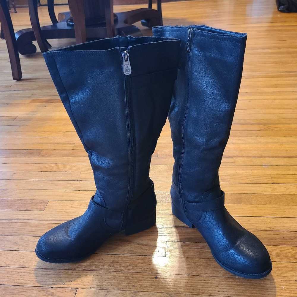 Chelse Moreland  black calf boots women's size 7.… - image 8