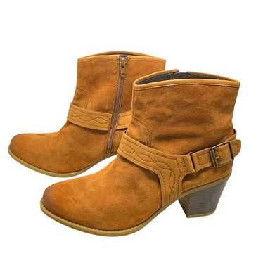 Earth Lina Arlington Suede Western Styled Booties - image 1