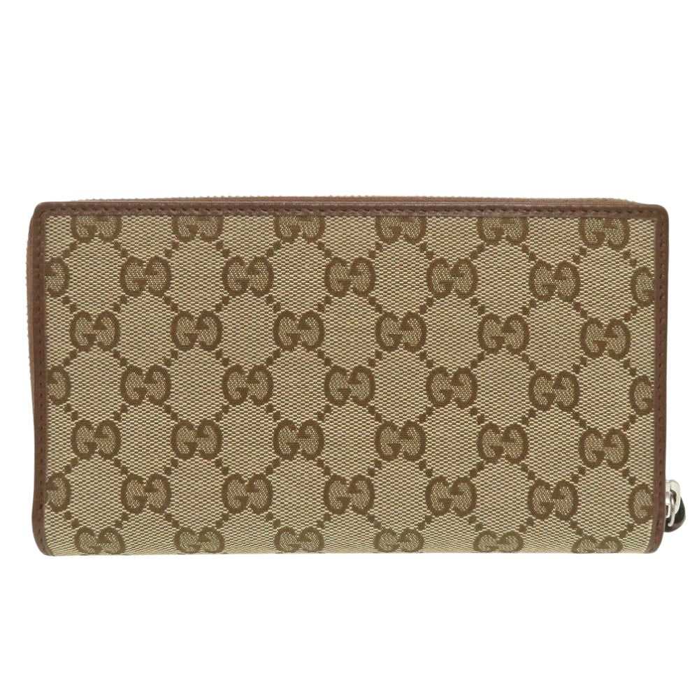 GUCCI Long Wallet Purse 681710 GG canvas beige Th… - image 10