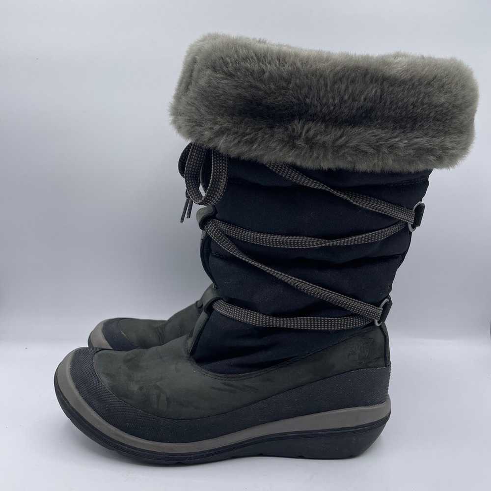 Timberland Fleece Faux Fur Lined Snow Boots Black… - image 3