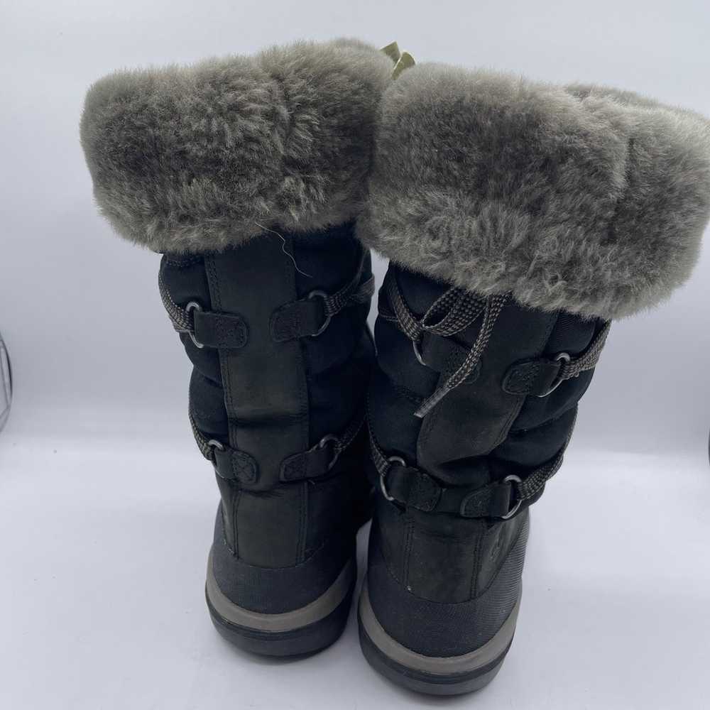 Timberland Fleece Faux Fur Lined Snow Boots Black… - image 4