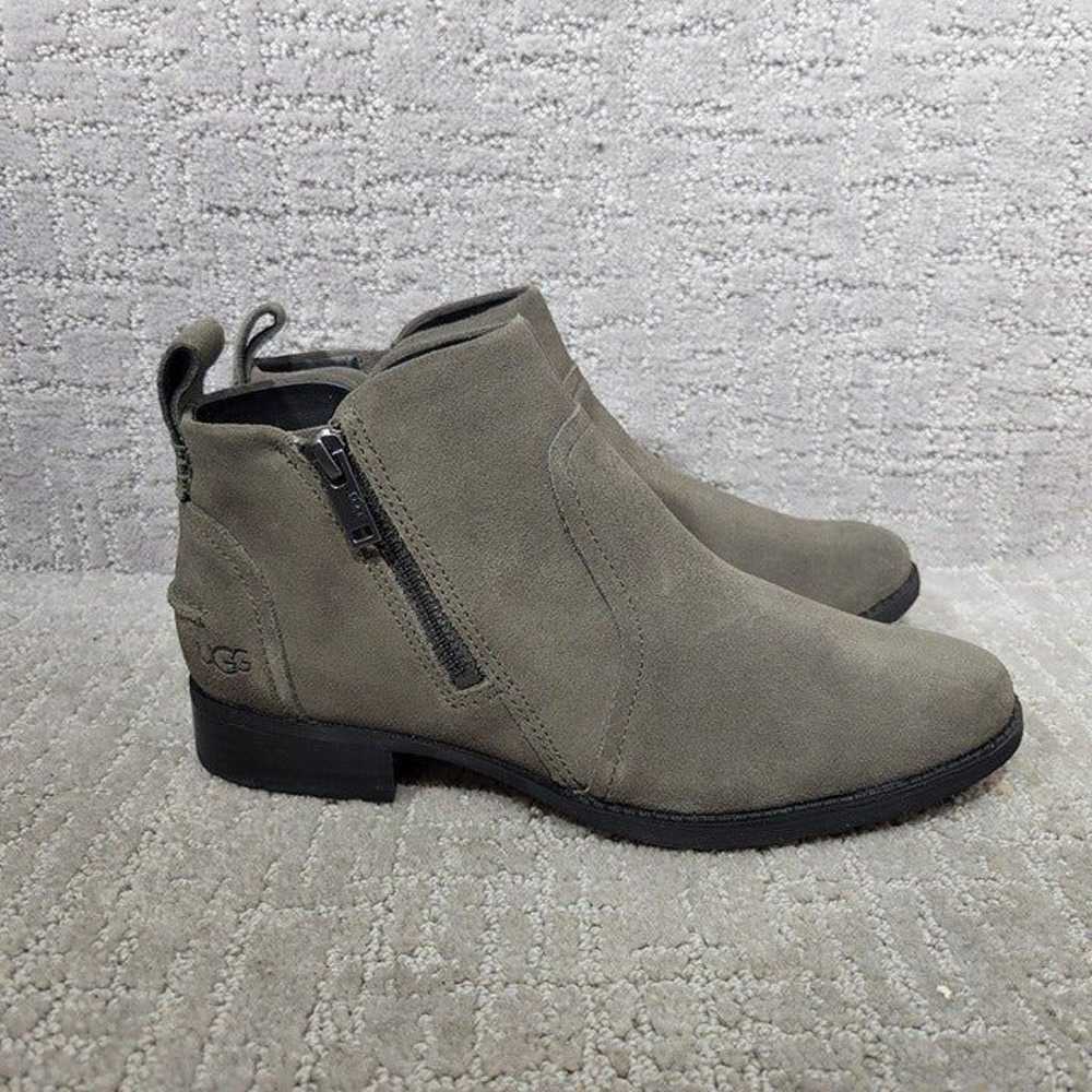 Ugg Aureo II Womens Size 7.5 Gray Suede Block Hee… - image 3