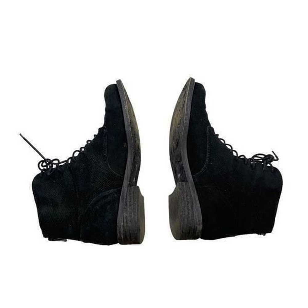 Camila’s Brand Black Suede Lace Up Boots with Zip… - image 6