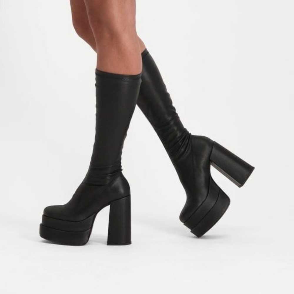 Steve Madden CYPRESS BOOT BLACK Platform 8.5 - image 4