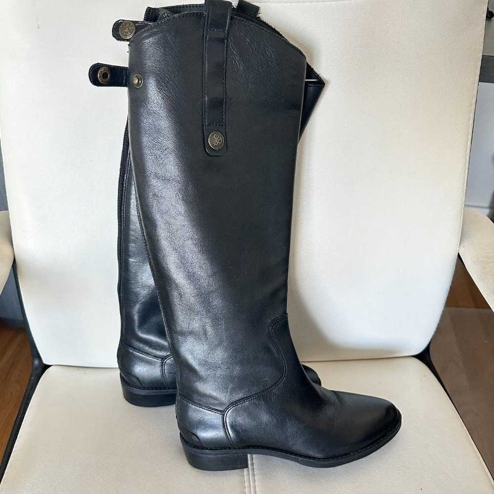 Sam Edelman Penny Riding Boots Sz 5 Leather Black… - image 2