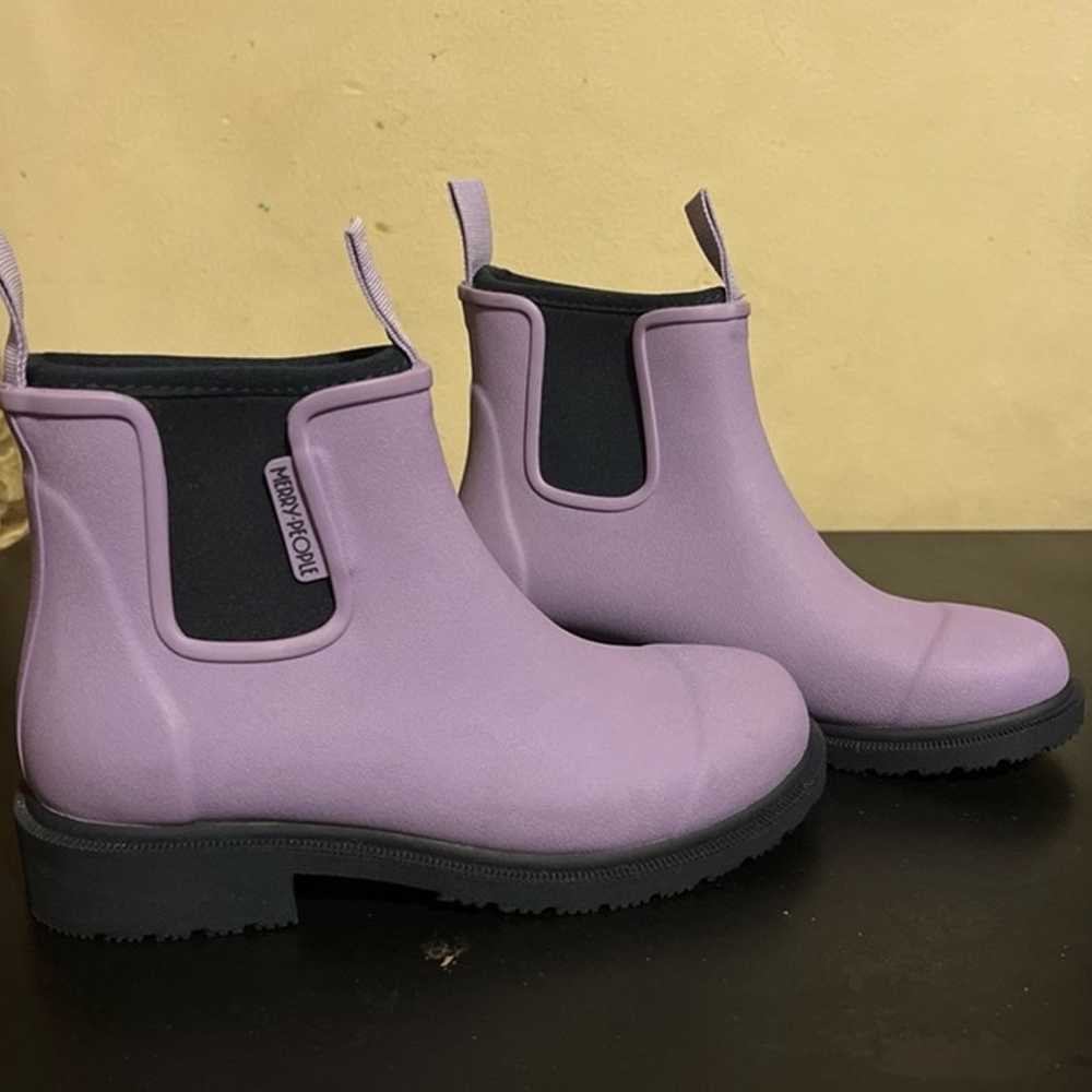 Merry People 'Bobbi' lavender Ankle Rain Boot, sz… - image 4