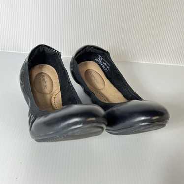 Lands' End Comfort Elastic Slip On Ballet Flat Bl… - image 1