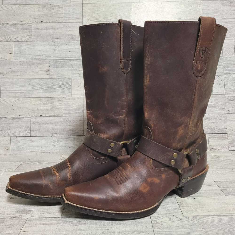 Women's Ariat Hollywood Western Brown Leather Bik… - image 1