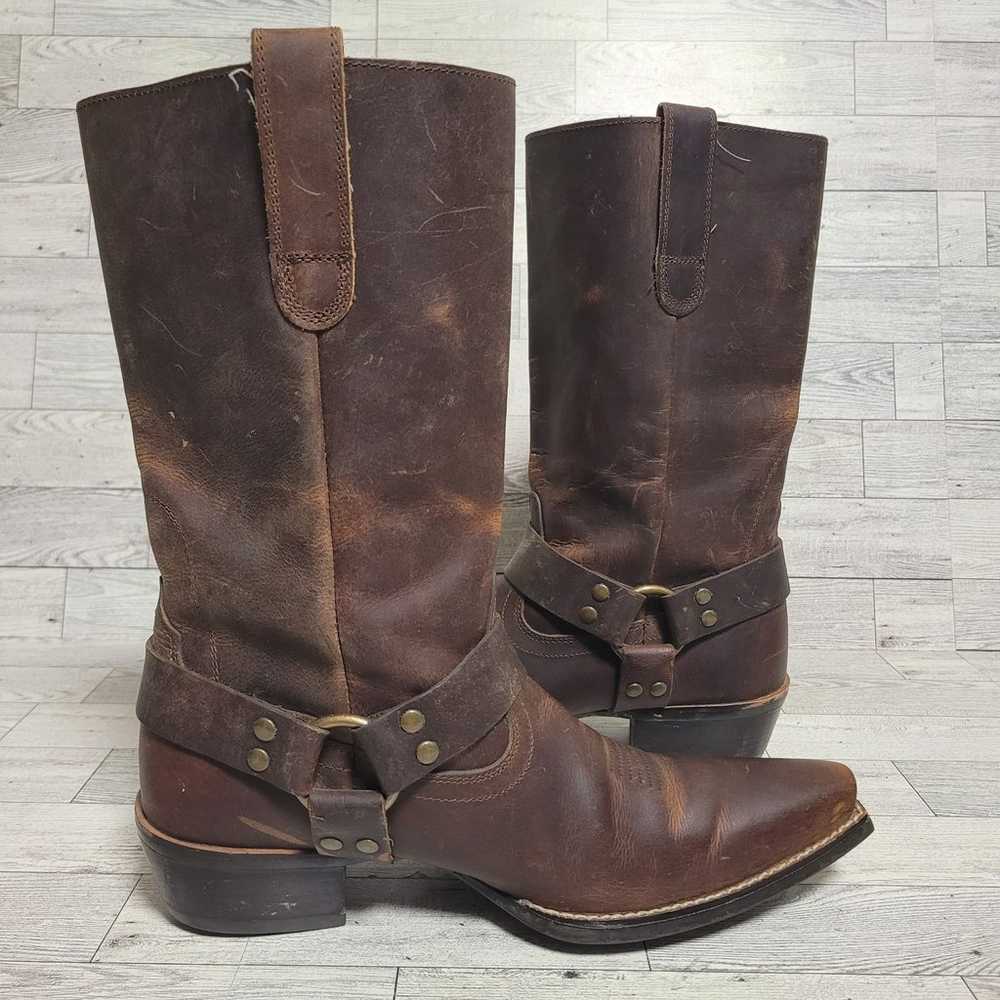 Women's Ariat Hollywood Western Brown Leather Bik… - image 5