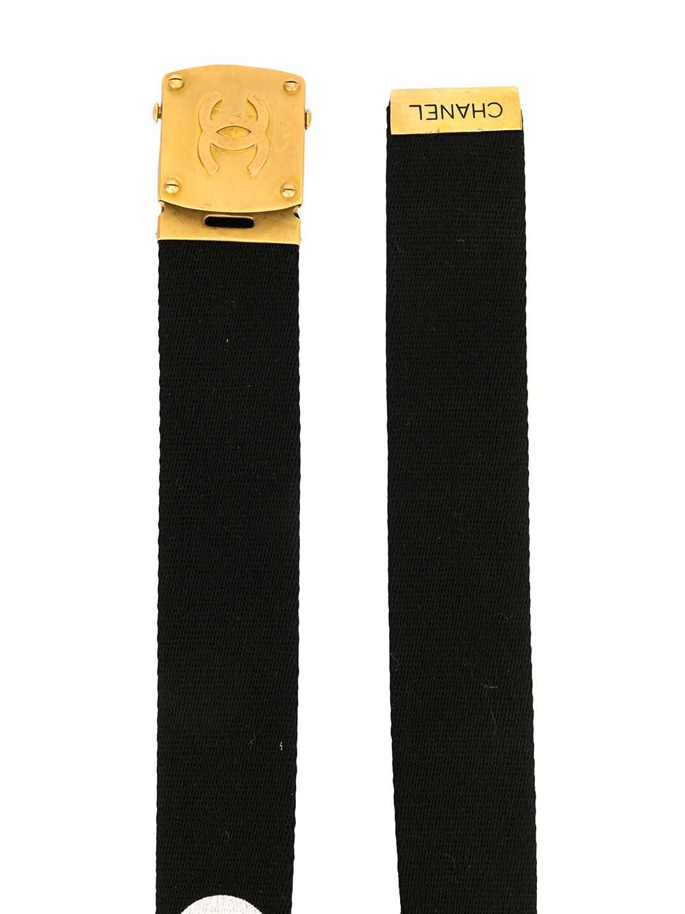 CHANEL Pre-Owned 1994 CC buckle belt - Black - image 2