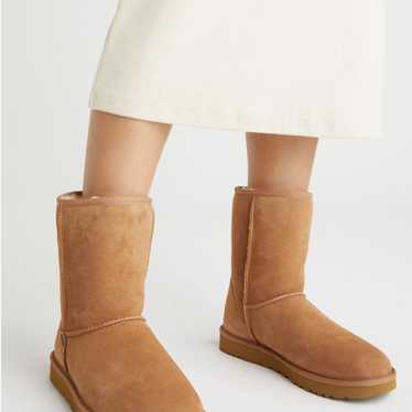 UGG classic II genuine shearling lined short boot