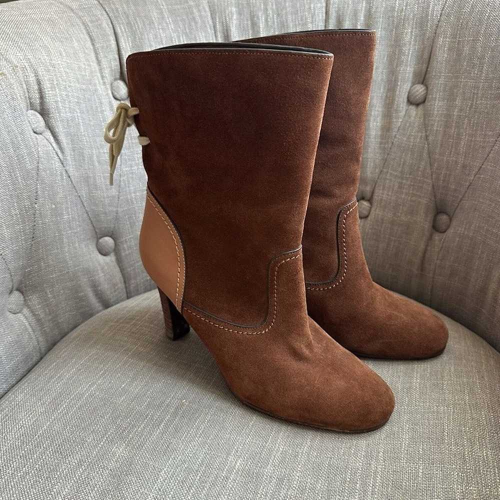 See By Chloe Boots Womens Sz 41 Brown Suede Lara … - image 3