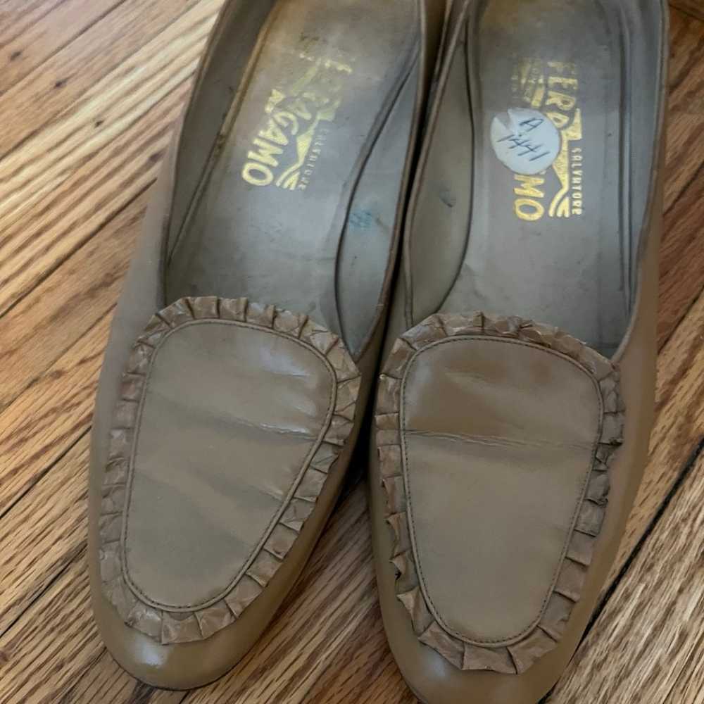 vintage salvatore ferragamo loafer - image 1